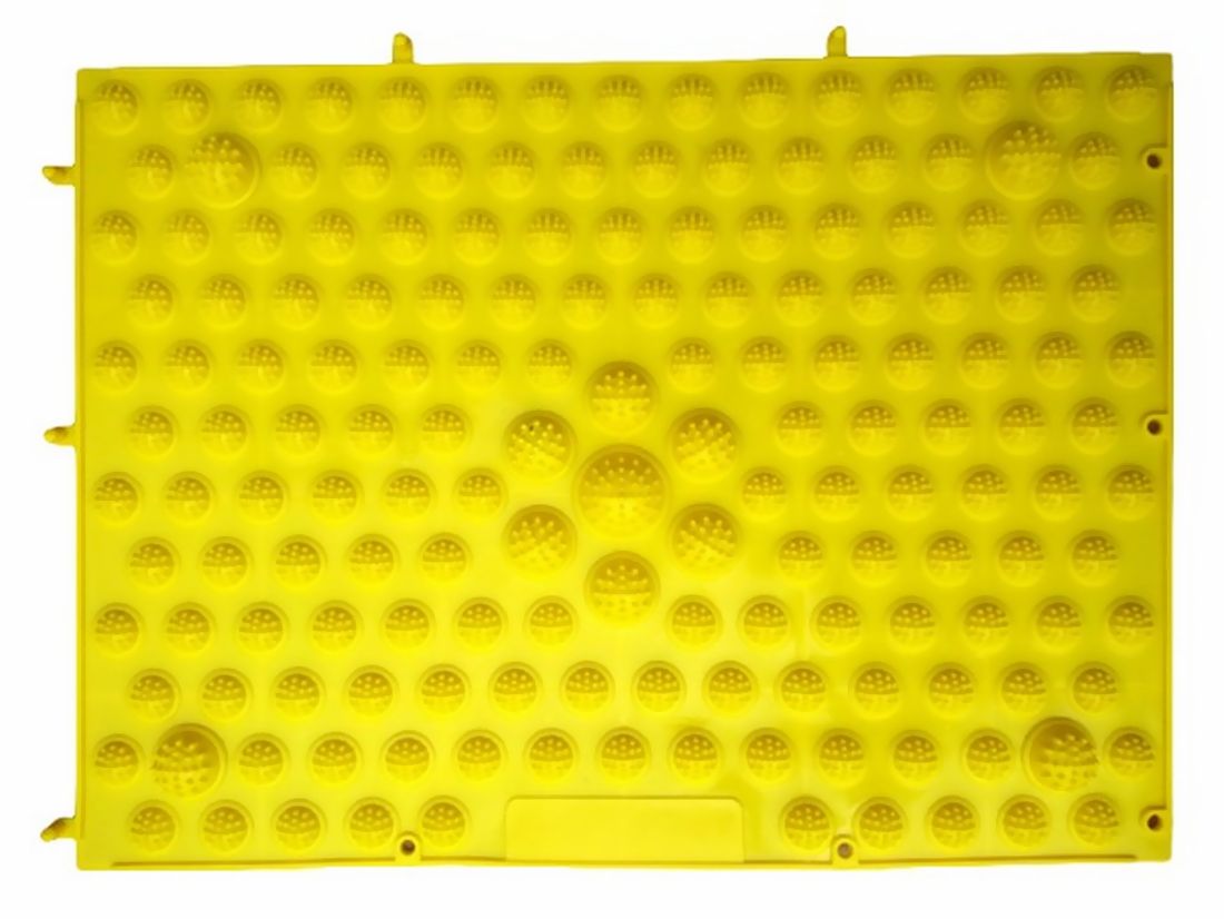 足つぼマット 足裏マット 単品 1枚 フットマット ツボ押し イエロー バリエーション画像