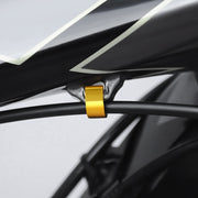 自転車用ケーブルクリップ C型 同色5個セット ケーブルガイド 自転車用アクセサリー 自転車 サイクリング 便利 簡単 シンプル ケーブル固定 絡まり防止 カラバリ豊富 黒 赤 青
