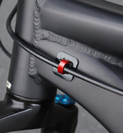 自転車用ケーブルクリップ C型 同色5個セット ケーブルガイド 自転車用アクセサリー 自転車 サイクリング 便利 簡単 シンプル ケーブル固定 絡まり防止 カラバリ豊富 黒 赤 青