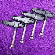 ゴルフスパイクレンチ 交換レンチ ゴルフシューズ用 鋲交換 ２ピン 工具 ゴルフ用品 ゴルフアクセサリー メンテナンス グリップ