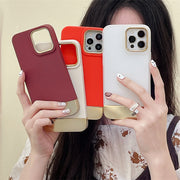 iPhoneケース iPhoneカバー スマホケース 14 13 12 Pro ProMax Plus 無地 傷防止 汚れ防止 背面保護 ツートンカラー スマホアクセサリー スマートフォンアクセサリー おしゃれ 上品 シンプル かわいい きれいめ 青 白 赤 緑 黒 クリア 半透明
