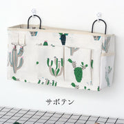 ウォールポケット 壁掛けラック 吊り下げ収納 壁面収納 A4 小物入れ 横長 大容量 たっぷり 大きめ サイドポケット ネット シンプル ナチュラル 北欧 雑誌