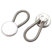 延長ボタン 単品 1個 ボタン アジャスター 延長 10mm スーツ シャツ Yシャツ バネ スプリング 延長バックル パーツ 袖 カフス メンズ レディース きれいめ おしゃれ