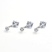 へそピアス 14G レディース 1個 アクセサリー ボディピアス バナナバーベル へそピ ヘソピ 軟骨 耳たぶ ヘリックス カーブバーベル セカンドピアス ラインストーン 14ゲージ 1.6mm 片耳 つけっぱなし ベリー イヤーロブ 舌 眉 トラガス 臍 口 リップ インナーコンク アウターコンク ビジュー シンプル おしゃれ 女性 プレゼント ギフト 贈り物 誕生日 記念