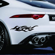 カーステッカー 2枚セット 自動車 バイク シール 車用ステッカー ボディステッカー ファイヤー 火炎 エンブレム ドレスアップ