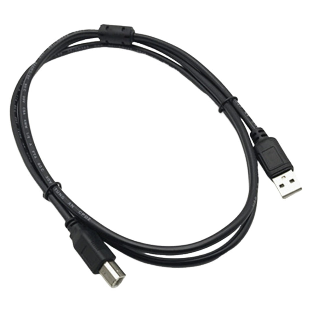 プリンターケーブル 1.35m USB2.0 タイプA(オス) to タイプB(オス) Type-A Type-B パソコン周辺機器 デジカメ データ転送 ブラック 黒色