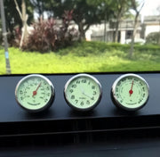 カー用品  カーアクセサリー 3点セット 時計 温度計 湿度計 車載 車用 アナログ 追加メーター風  おしゃれ かっこいい