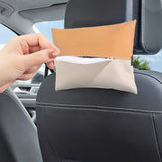 ティッシュケース 車用 車載 ティッシュボックス ティッシュカバー 車用品 カーアクセサリー アームレスト ヘッドレスト サンバイザー レザー調 ツートンカラー 便利 取り付け簡単