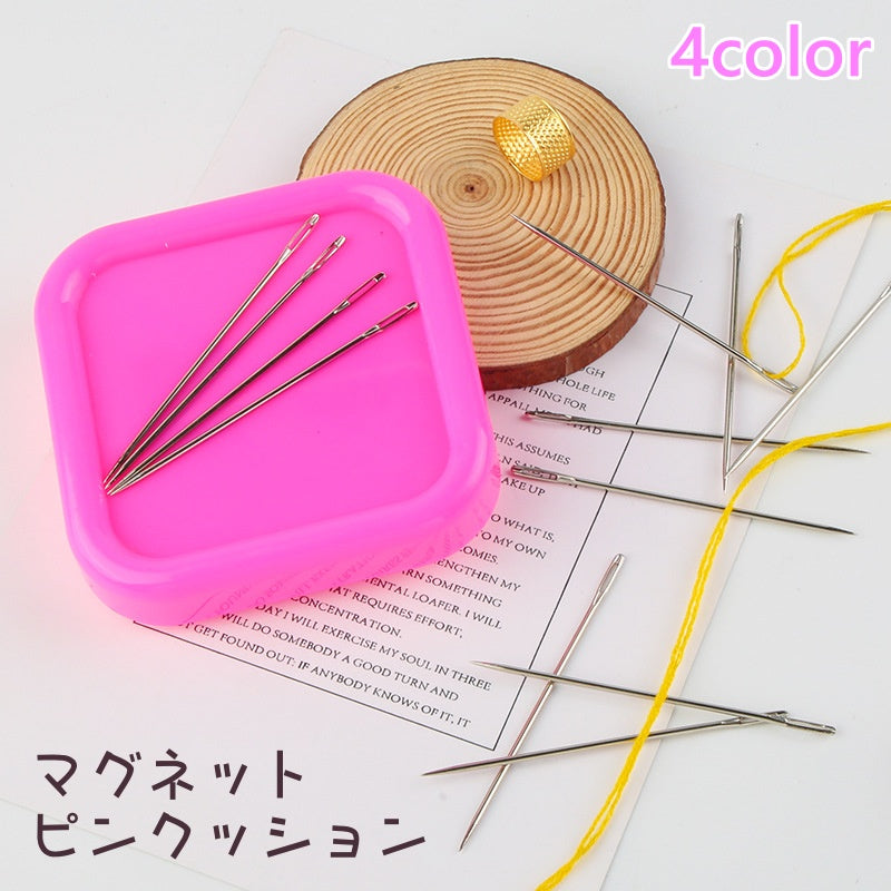 マグネットピンクッション ピンキーパー 針置き ピンクッション 針山 マグネット 磁石 紛失防止 手芸 裁縫道具 針 収納 待ち針 縫い針 おしゃれ かわいい