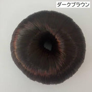 お団子ウィッグ レディース つけ毛 ポイントウィッグ 髪飾り エクステ シュシュ ゴム ワンタッチ シニヨン ボリューム ヘアアレンジ 自然 和装