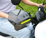 ハンドルガード ナックルガード 汎用 バイク用品 反射板付き ブラック クリア 事故防止 ケガ防止 スクーター