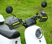 ハンドルガード ナックルガード 汎用 バイク用品 反射板付き ブラック クリア 事故防止 ケガ防止 スクーター
