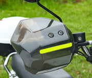 ハンドルガード ナックルガード 汎用 バイク用品 反射板付き ブラック クリア 事故防止 ケガ防止 スクーター