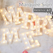マーキーサイン マーキーライト LEDライト 電池式 アルファベット 英字 文字 照明 イルミネーション ランプ 光 灯り 飾り 装飾 誕生日 結婚式 パーティー リチウム