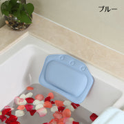 お風呂枕 バスピロー 吸盤付き バス用品 無地 単色 可愛い シンプル 癒し お風呂場 浴室 長風呂 リラックス バスグッズ ギフト 贈り物 敬老の日 青 ピンク 白 紫 オレンジ