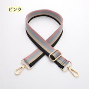 ショルダーストラップ バッグストラップ ショルダーベルト 単品 リメイク 付け替え 交換 肩掛け用紐 ストライプ スペア かわいい おしゃれ シンプル 長さ調整可能 補修 イメチェン 修理 レディース メンズ ユニセックス