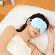 アイマスク 冷感 温感 両面用 単品 リバーシブル 安眠グッズ 遮光 男性 女性 男女兼用 耳かけ サイズ調整可能 リラックス シンプル 無地 長さ調整可能 持ち運び 睡眠 昼寝 健康 旅行 出張 デイリー スリープマスク