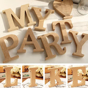 ALPHABET LETTER アルファベットレター オブジェ 英字 大文字 A～N 木製 MDF ナチュラル インテリア ウッド