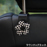 カーシートフック ヘッドレストフック 単品 1個 車載ホルダー 荷物掛け 車用ハンガー 車内収納 後部座席 花 リボン かわいい