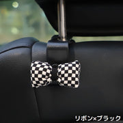 カーシートフック ヘッドレストフック 単品 1個 車載ホルダー 荷物掛け 車用ハンガー 車内収納 後部座席 花 リボン かわいい