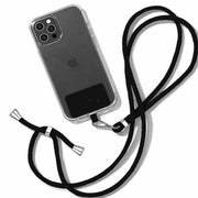 ネックストラップ スマホストラップ スマホアクセサリー 無地 首掛け 肩掛け ロープ 紐 挟むだけ 落下防止 紛失防止 簡単装着 スマートフォン 携帯電話 カラバリ豊富 可愛い シンプル 便利 雑貨