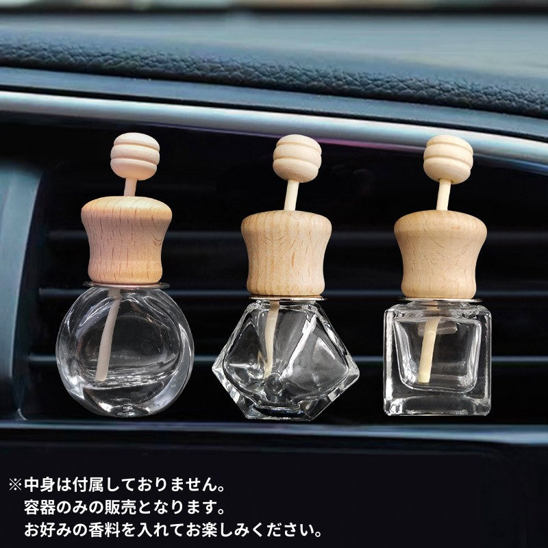 車用香水瓶 芳香剤ケース 吊り下げ カーディフューザー瓶 アロマディフューザー瓶 8ml 商品画像2