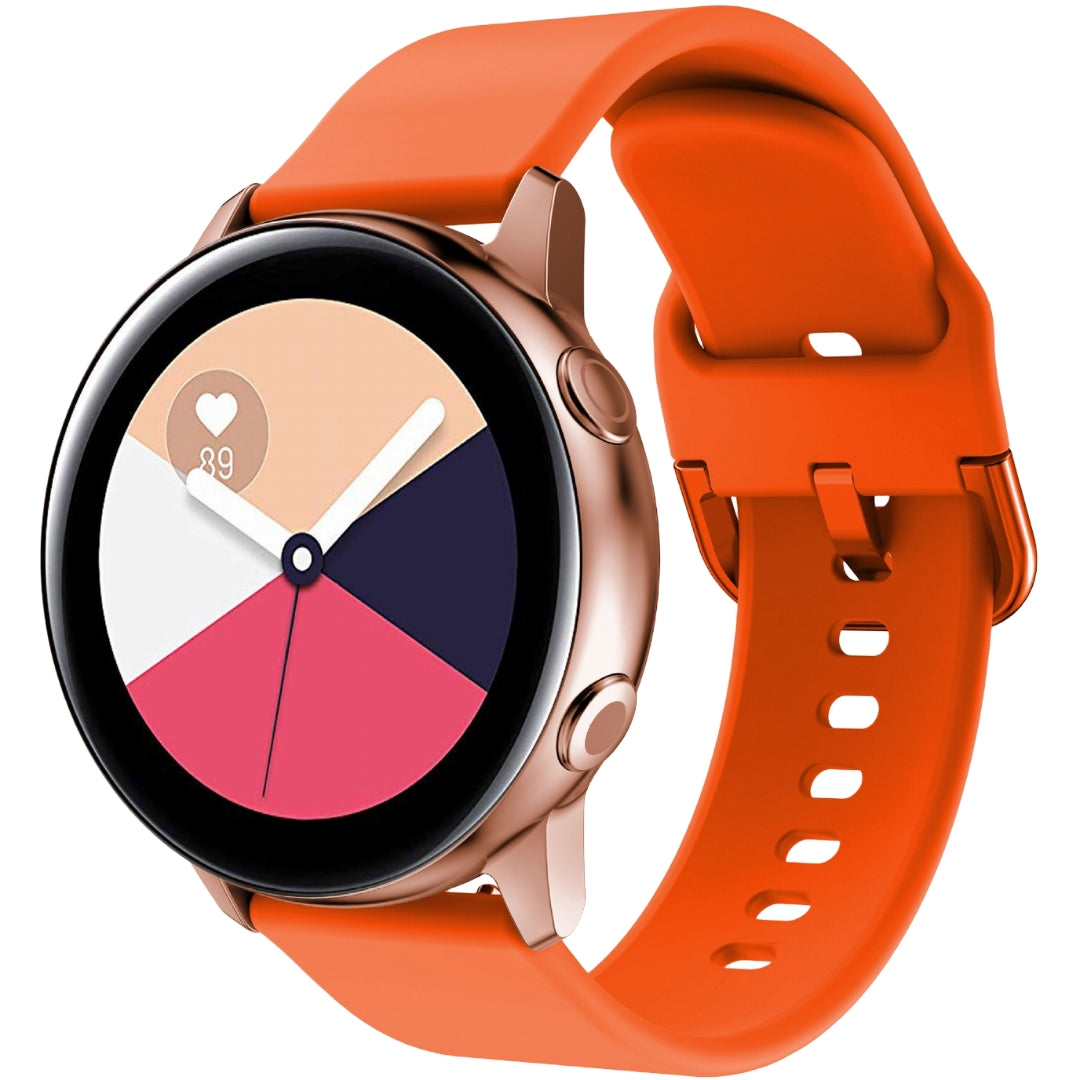 Galaxy Watchバンド スマートウォッチバンド 交換バンド 男女兼用 20mm オレンジ バリエーション画像