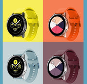 Galaxy Watchバンド スマートウォッチバンド 交換バンド 男女兼用 20mm 22mm 黒 白 グレー シンプル カラバリ豊富 バンド ベルト 交換 取り換え