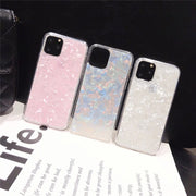 iPhoneケース iPhoneカバー スマホケース スマホカバー 保護ケース シェルケース ソフトシェル 貝殻模様 可愛い