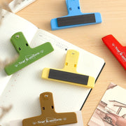 マグネットクリップ メモクリップ クリップ ロゴ入り 文房具 ステーショナリー オフィス 事務用品 磁石 マグネット 書類整理 メモ レシピ 楽譜 袋止め 写真 ブックマーク ホワイトボード 冷蔵庫 キッチン デスク周り 便利 かわいい カジュアル