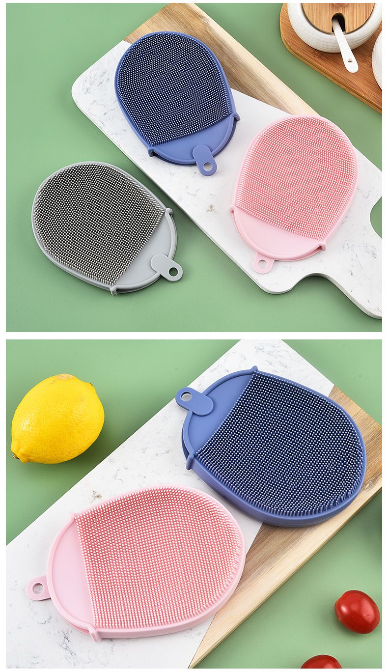 キッチンブラシ シリコンブラシ シリコンたわし スポンジ 食器洗い 水洗い 商品画像2