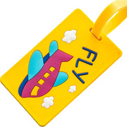 ネームタグ ラゲージタグ 名前タグ ネームホルダー 荷物タグ トラベル用品 バッグ用アクセサリー キッズ 長方形 キャリーケース スーツケース バッグ 旅行 グッズ 紛失防止 かわいい おしゃれ 名札 子供 カード入れ