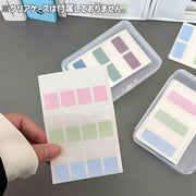 インデックスシール 付箋 ラベルシール 文房具 日用雑貨 ラベリング ファイリング 推し活 かわいい おしゃれ シンプル 単色