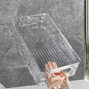 収納ケース 収納ボックス 卓上 収納用品 小物入れ 化粧品 文房具 仕切り クリア 透明 持ち手付き 雑貨 調味料 ラック 多機能