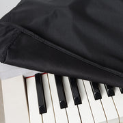 電子ピアノカバー 鍵盤カバー ピアノカバー 88鍵盤 61鍵盤 キーボードカバー 巾着型 ピアノ用アクセサリー デジタルピアノ 埃対策 ほこり防止 シンプル 無地 単色 定番 ベーシック ブラック 黒