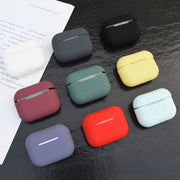AirPods Pro ケース カバー エアーポッズケース イヤホン用アクセサリー シリコン 無地 単色 シンプル かわいい おしゃれ 保護 汚れ防止 傷防止 持ち運び 便利