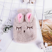 湯たんぽ ゆたんぽ カバー付き 冷え対策 保温グッズ 安眠グッズ 快眠 防寒対策 あったか 暖かい ウサギ 耳付き ふわふわ 可愛い キュート 足元の冷え お腹の冷え