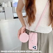 コインケース イヤホンケース 充電ケーブルケース 充電器ケース 小物入れ ポーチ レディース 女性 メンズ 男性 ユニセックス 男女兼用 お揃い ペアルック スマホ関連雑貨 収納雑貨 小型 コンパクト 丸形 ラウンド チャック ジッパー フェイクレザー 無地 ブラック ピンク ホワイト シンプル カジュアル かわいい キュート おしゃれ