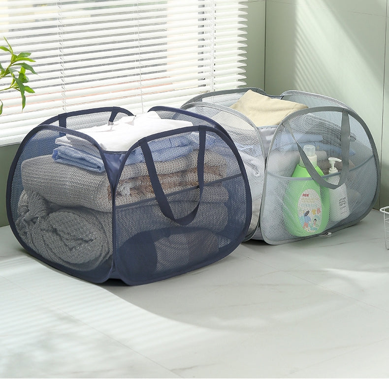 ランドリーバスケット ランドリーバッグ 折りたたみ 90L 横型 洗濯バッグ 商品画像2