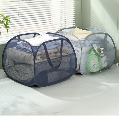 ランドリーバスケット ランドリーバッグ 折りたたみ 90L 横型 洗濯バッグ 商品画像2