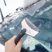 アイススクレーパー 車用 除雪 霜取り 水切りワイパー 雪かき 除氷 雪対策 凍結対策 霜対策 雪下ろし 窓ガラス フロントガラス カー用品 洗車グッズ 水切り コンパクト スノースクレーパー 雪落とし 除水 ケア用品 ケミカル用品 便利グッズ シンプル 黒 シルバー