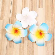 プルメリア 造花 4個セット 9cm 花のみ スポンジ ハンドメイド DIY 装飾 飾りつけ アクセサリー 結婚式 パーティー