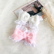 ヘアバンド 洗顔用 ヘッドバンド ターバン レディース 女性 バス用品 スキンケア ヘアケア 化粧 メイク リボン レース ふわふわ もこもこ 可愛い おしゃれ