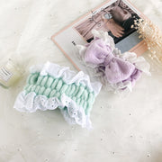 ヘアバンド 洗顔用 ヘッドバンド ターバン レディース 女性 バス用品 スキンケア ヘアケア 化粧 メイク リボン レース ふわふわ もこもこ 可愛い おしゃれ