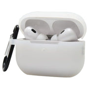 イヤホンケースカバー AirPods Pro2用 エアーポッズ用 第2世代 カラビナ付き シリコン 保護ケース 吊り下げ 傷予防 汚れ防止 持ち運び便利 イヤホンアクセサリー シンプル