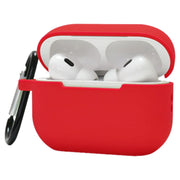 イヤホンケースカバー AirPods Pro2用 エアーポッズ用 第2世代 カラビナ付き シリコン 保護ケース 吊り下げ 傷予防 汚れ防止 持ち運び便利 イヤホンアクセサリー シンプル
