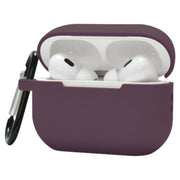 イヤホンケースカバー AirPods Pro2用 エアーポッズ用 第2世代 カラビナ付き シリコン 保護ケース 吊り下げ 傷予防 汚れ防止 持ち運び便利 イヤホンアクセサリー シンプル
