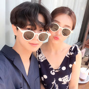 サングラス レディース メンズ 小さめ ラウンド お揃い ペアルック かわいい おしゃれ UVカット UV400 女性 男性 ユニセックス 男女兼用 女子 男子 大人 お出かけ