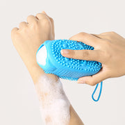 ボディブラシ ボディスポンジ シャワーブラシ 手持ち バス用品 バスグッズ シリコン 耳付き アニマル 動物 両面使用 せっけん ソープ 泡立て 柔軟性 ボディケア ボディタオル 入浴 かわいい おしゃれ