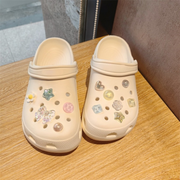 シューパーツ セット キッズ クロックス用 シューアクセサリー フラワー ハート クマ ウサギ 星 リボン キラキラ ラメ かわいい おしゃれ 子供 女の子